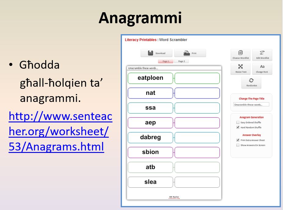 Anagrammi