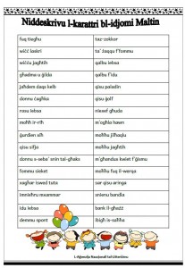 Niddeskrivu l-karattru ghajnuna ghall-profil 3