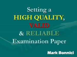 Setting Examinations Papers - Mark Bonnici 2017